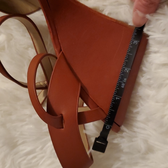 BCBGMazAzria Lennox Leather Wedge Sandals - Picture 7 of 9